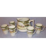 Antique Nippon Japan Te-Oh Hand Painted Pitcher and Five Cups Lemonade Set - $121.19 CAD