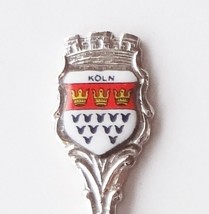 Collector Souvenir Spoon Germany Cologne Koln Flag Coat of Arms Porcelain Enamel - £11.71 GBP