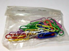 Multi-Color Paper Clips set of 25  pieces vintage metal lot - $9.30