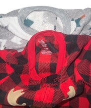 Carter’s Just One You Baby Sleeper Pajamas 12M Moose Bear Footed Lot of 2 image 4