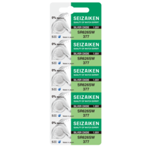 Seizaiken 377 SR626SW 1.55V 0%Hg Silver Oxide Watch Battery - Wholesale - $2.77+