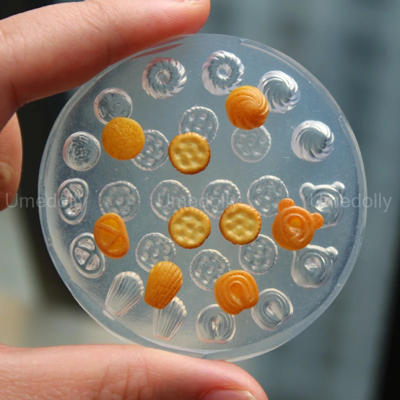 1PCS High Transparent Silicone Mold for Miniature Dollhouse Cookies DIY Clay - £12.76 GBP+
