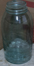 Vintage Atlas Strong Shoulder Mason Half Gallon Jar  Hand Print? Canning - £13.36 GBP