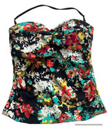 Merona Tankini  Bandeau Swimsuit Top With Neck Strap Sz Large Multicolor... - £15.82 GBP