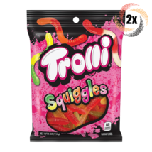 2x Bags Trolli Squiggles Assorted Flavor Gummi Candy | 5oz | Fast Shipping! - £10.45 GBP