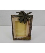 KC HAWAII 3.5X5 PHOTO PICTURE FRAME PALMTREE DISTRESSD LOOK PLASTICCOVER... - £11.95 GBP