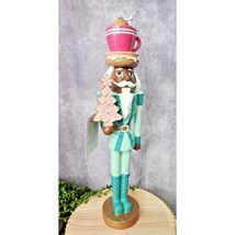 Martha Stewart Christmas Cocoa Mug Nutcracker Pink Teal Blue Figurine 17... - $762.79 MXN