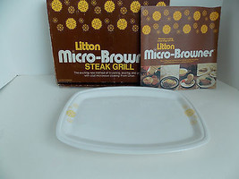 Vintage Litton Micro Browner Steak Grill  L-2 Ceramic Platter - £13.28 GBP