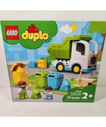 LEGO DUPLO Town Garbage Truck and Recycling 10945 Building Kit 19pcs Tra... - £18.11 GBP