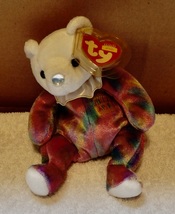 TY Beanie Baby April Teddy Birthday Bear 8&quot; 2001 Mint Tag Stuffed Animal... - £6.37 GBP