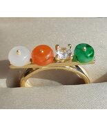 Lucky 3Circles- 3color/High-end Jade-A class/ALL NATURE.Color  - $350.00