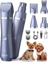 oneisall Small Dog Clippers Grooming Kit, 4 in 1 Quiet Dog - $46.70
