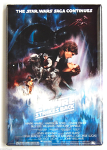 THE EMPIRE STRIKES BACK MAGNET 2 X 3 INCHES MOVIE POSTER STAR WARS RARE OOP - £6.28 GBP