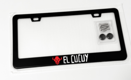 Red El Cucuy Racing Boogeyman Monster Black Metal License Plate Frame Tag - £18.23 GBP