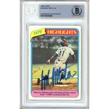 Manny Mota Los Angeles Dodgers Auto 1980 Topps Baseball Card #3 Signed B... - £62.47 GBP