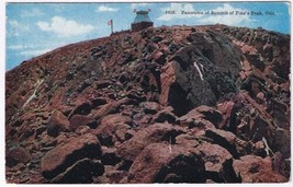 Postcard Panorama Of The Summit Of Pike&#39;s Peak Colorado - £3.86 GBP