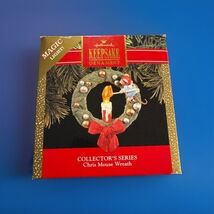 Hallmark Keepsake Ornament - 1990 Chris Mouse Wreath - Lighted - $5.99