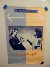 &quot;BOY MEETS GIRL&quot; Shannon Rubicam George Merrill Pop Duo Vintage Music Poster 82&#39; - £10.95 GBP