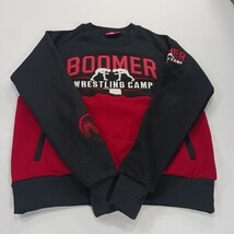 Boomer Wrestling Camp Mens Black & Red Cotton Blend Pullover Sweatshirt Sz Small image 15
