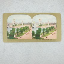 Antique 1904 St. Louis World&#39;s Fair Louisiana Purchase Stereoview Plaza RARE - £15.97 GBP