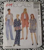 McCall's 8756 Easy Misses Shirt, Pull On Pants & Shorts Size 12-16 NEW - $7.56