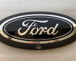 11&quot; grill emblem w/ camera hole. For 2021+ Ford F-150 chrome and black. ... - $33.49
