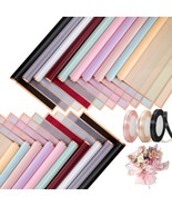 100 Sheets Flower Wrapping Paper with Pure Color Flower Bouquet Wrapping... - $59.58 CAD