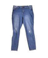 Royalty for Her Women&#39;s High Rise Skinny Distressed Blue Jeans Size 16W - €13,45 EUR