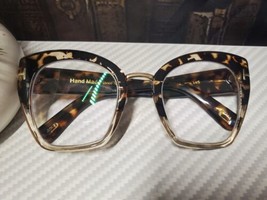 Large handmade eye glasses frames Cat Eyes - £79.93 GBP