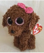 Ty Beanie Boos Boo&#39;s MADDIE the 6&quot; Poodle Dog 2014 NEW ~ Claires Exclusi... - £8.01 GBP
