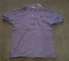 Vintage Izod Lacoste Size 8 Short Sleeve Purple Polo Pullover Shirt Cute - £7.96 GBP