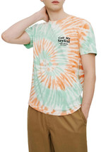 Eleven Paris Men&#39;s Call My Stylist TieDye T-Shirt in Subtle Green Tie Dy... - $29.97