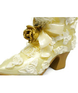 Avon Victorian Era Cream Flower Boot Christmas Ornament or Display 2000 ... - £22.52 GBP