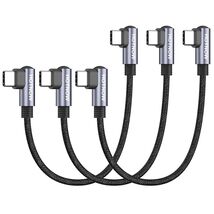 Right Angle USB C to USB C Cable 0.5FT 3Pack Short 6 Inch USB C Charger ... - $7.47