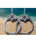 Vintage Bohemian Earrings Vintage Silver Dangle Fashion Jewelry Boho 2” - $10.99