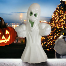 Vtg 35&quot; General Foam  Ghost Halloween Blow Mold Light Up Green Eye Prop Lawn - $179.05