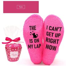 Huahui Cat Lover Socks Women Christmas Gift Novelty Cat Mom Animal Lovers - $74.55 MXN