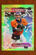 2015 Topps Finest 1995 Rookie Green Refractor /299 Peyton Manning #95FRRPM HOF - £43.88 GBP