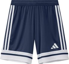 Adidas Squadra 25 Shorts Youth Girls Size Medium Navy Blue/White JJ2435 - $14.25