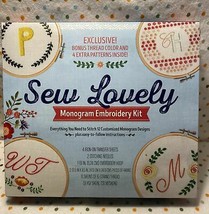 BNIP Sew Lovely Monogram Embroidery with 12 Lovely Designs by Kelly Flet... - £15.92 GBP