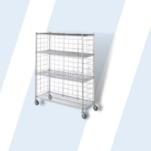 Linen Cart 18x48x78 w/ Solid Bottom Shelf - $782.36