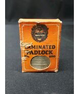 Vintage Master Lock No 500 Padlock Milwaukee WI New Old Stock In Origina... - $18.87 CAD