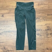 Lululemon Base Pace High-Rise Crop 6 LW6BO1S Olive Green Nulux Workout R... - $659.52 MXN