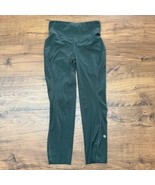 Lululemon Base Pace High-Rise Crop 6 LW6BO1S Olive Green Nulux Workout R... - $659.52 MXN