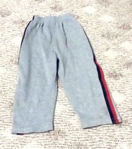 Athletic Works Medium Grey Heather Red/Black Stripes Jogging Pants Boys Size 5 - £7.32 GBP
