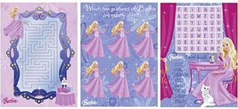 Barbie Party Game Sheets Birthday Party Favor Supplies 24 Sheets - £4.75 GBP