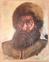 Mountain Man Don Koehn Original Acrylic Painting Canvas Pioneer Man Room Decor - £66.52 GBP