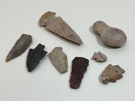 Native American Indian Arrowheads &amp; Implement Artifacts Oklahoma - £216.14 GBP