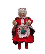 Mrs Clause Knitting Animated Figure Trim A Home Knitting Christmas Holid... - £39.32 GBP