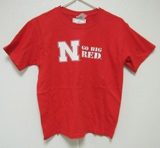 NCAA Nebraska Cornhuskers #14 Logo on All Red Tee Shirt Two Feet Ahead - $23.99